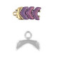 Cymbal ™ DQ metal bead ending Koutalas for Chevron Duo - Antique silver
